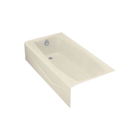 The standing water from a bathtub drain that isn't working properly will also make your tub dirty and disgusting very fast. KOHLER Villager 5 ft. Left-Hand Drain Rectangular Alcove ...