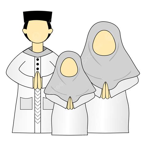 Salam Keluarga Muslim Vektor Ramadan Mubarak Muslim Png Dan Vektor