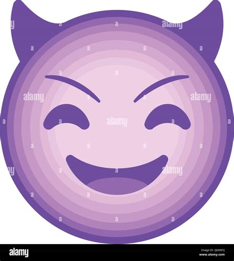 Purple Devil Emoji Stock Vector Image And Art Alamy