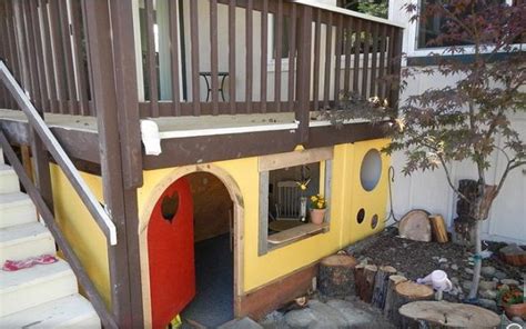 Under Deck Play Area Backyard For Kids Diy Backyard