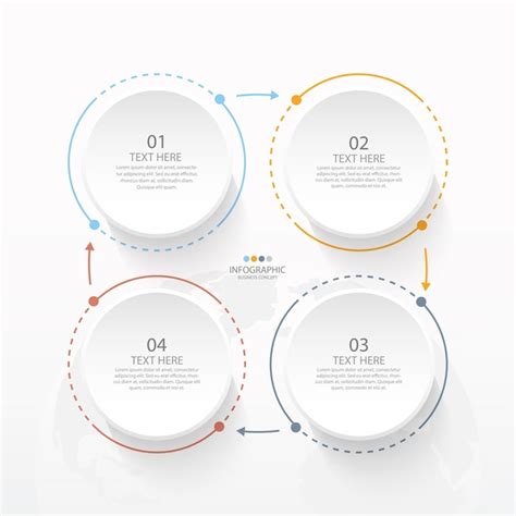 Premium Vector Basic Circle Infographic Template With 4 Steps
