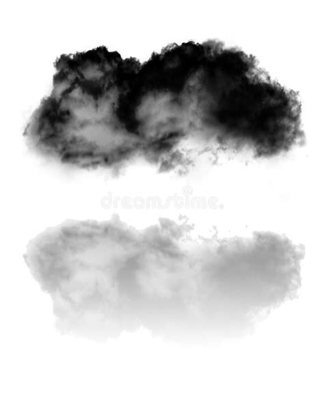 Nuvola Di Fumo Che Sorvola Fondo Bianco Illustrazione Di Stock Illustrazione Di Sfondo