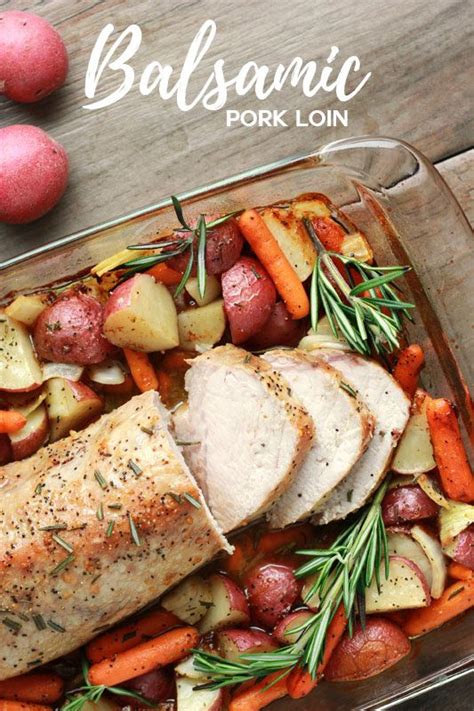 Herb rolled pork loin with crackling. Balsamic Pork Loin | Recipe (With images) | Pork loin ...