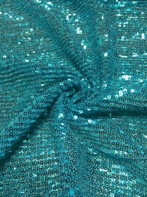 Showtime Fabric All Over Stitched Sequins Pleated Mesh