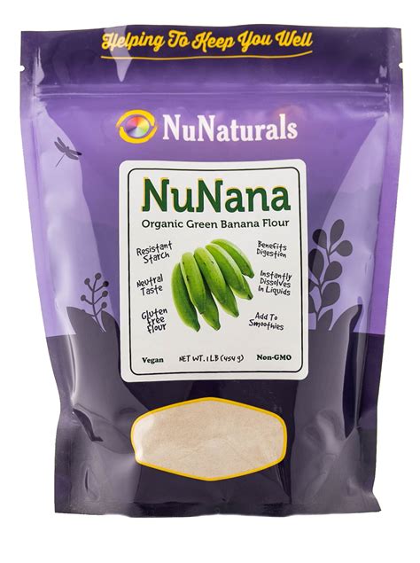 NuNana Organic Green Banana Flour | Banana flour, Green banana flour, Green banana