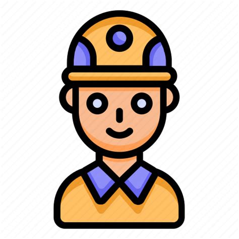 Construction Man Repair Worker Avatar Engineer Icon Download On