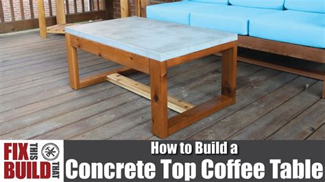 Sarah is also working on a dedicated post on how she made that gorgeous concrete top. DIY Concrete Top Outdoor Coffee Table | How to Build - YouTube