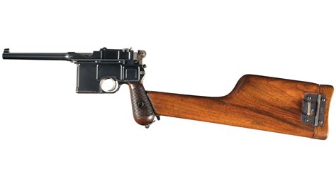 Mauser 1896 Cone Hammer Semi Automatic Pistol With Stock Rock Island