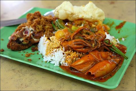 It is a meal of steamed rice which can be plain or mildly flavored. Penang Nasi Kandar | Vegetable side dishes, Delicious ...