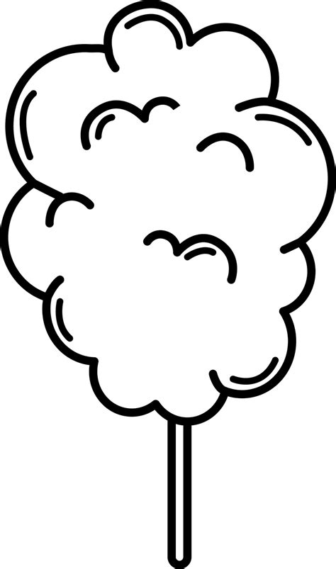 Cotton Candy Coloring Page Colouringpages
