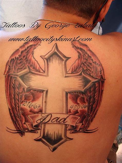 One can easily interpret that a cross is used as a memorial tattoo. 17 Best images about Cross Memorial tattoos on Pinterest ...