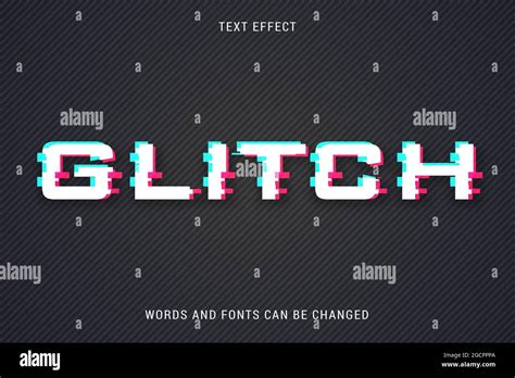 Glitch Text Effect Editable Eps Cc Words And Fonts Can Be Changed