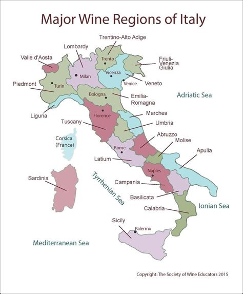 Swe Wine Map 2015 Italy Wine Wit And Wisdom Wine Map Italy