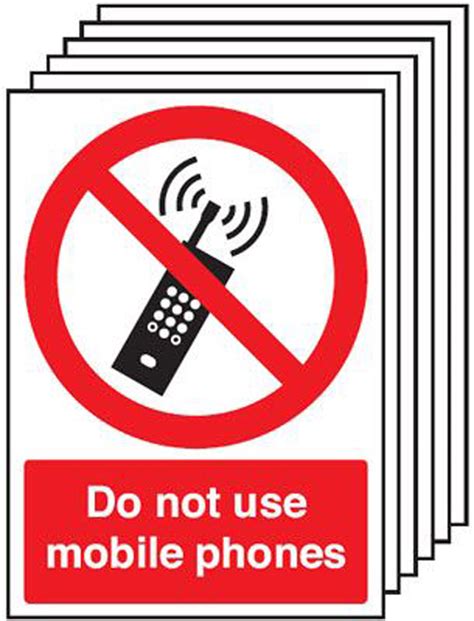 Do Not Use Your Mobile Phone Signs Signage Morsafe Uk