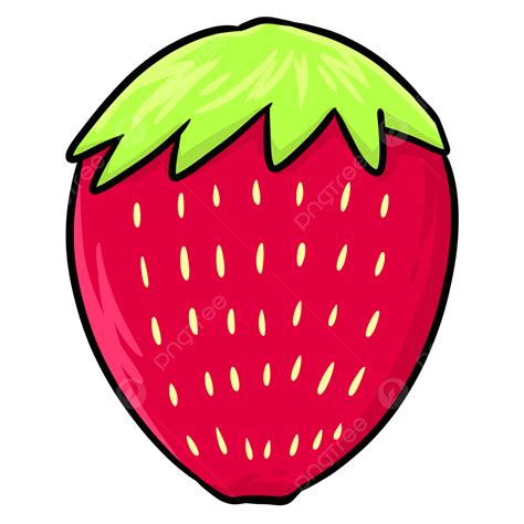 Fresa De Dibujos Animados PNG Strawberry Png Imágenes Prediseñadas De Fresa Dibujos Animados