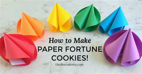 How To Make Paper Fortune Cookies With Template Video Tutorial