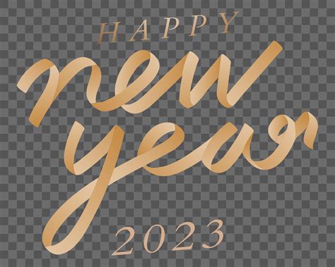 Happy New Year 2023 Png Free Png Sticker Rawpixel