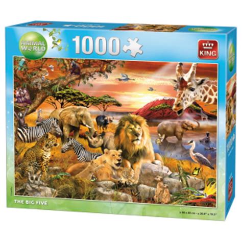 1000 Piece Animal World Collection Jigsaw Puzzle The Big Five