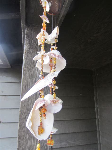 Wind Chime Made Out Of Shells I Found In Fla And Beads Wind Chimes