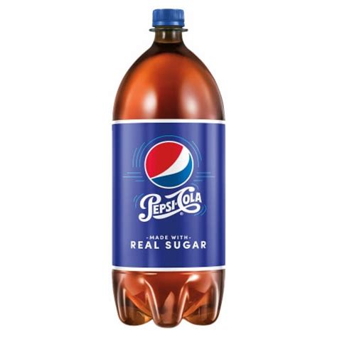 Pepsi Cola Made With Real Sugar Soda Bottle 2 Liter Kroger