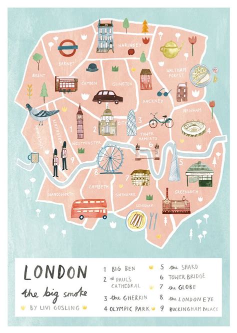 Pin By Andie Albers On Albas Room Illustrated Map London Map City