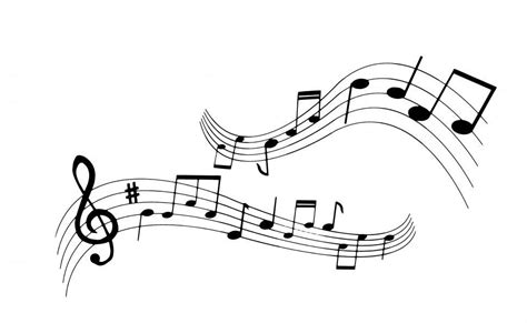 Wavy Music Notes