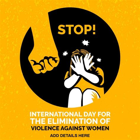 Stop Violence Against Women Template Postermywall
