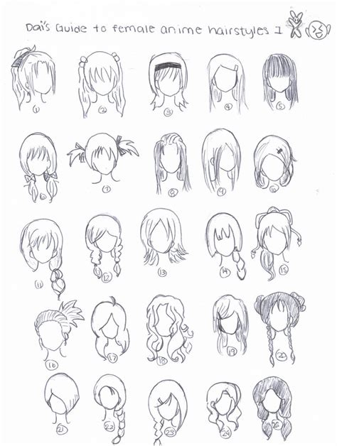 Anime Hairstyles By Xdaixchibix On Deviantart