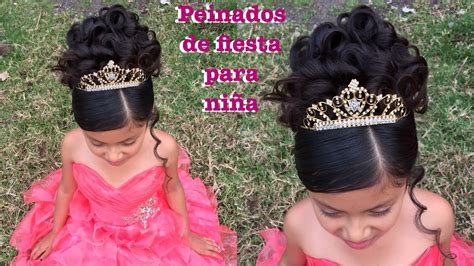 Peinado De Fiesta Para Niña Recogido Elegante Youtube