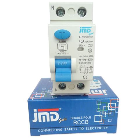 Buy Jmd Gold Rccb Double Pole 40 Amp30ma 240 V Residual Current