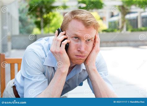 Annoying Phone Calls Stock Image Image Of Employee Disconcerted