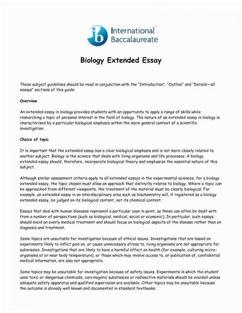 50 Ib Extended Essay Examples  Exam