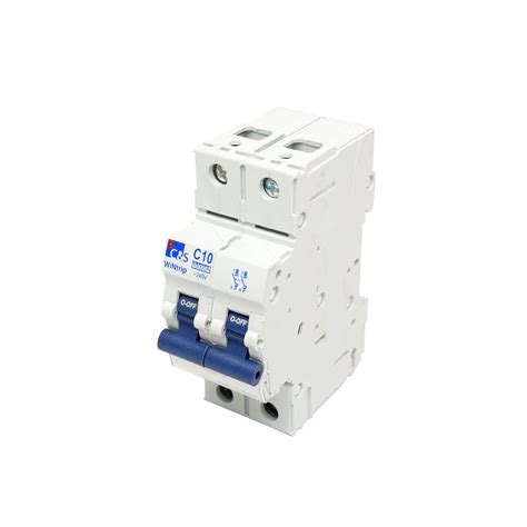 Interruptor Termomagnetico 2x10a 10ka 240 415v Tipo C Din Csmb2c10 Control Switchgear Aragcu