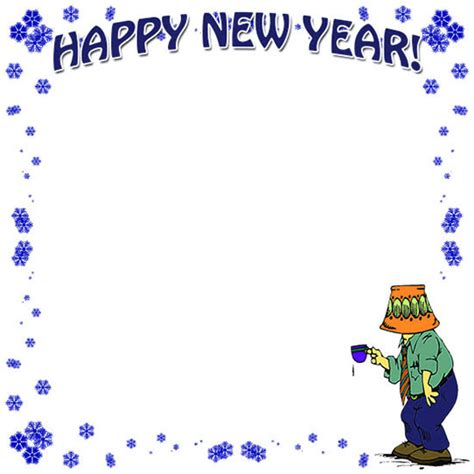 Free New Year Borders Frames Graphics Clipart