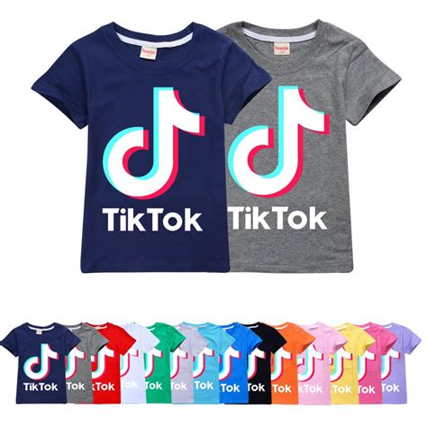 Tik Tok Kids Youth Cotton T Shirt 2020 Trendy Tik Tok Print Summer Tee