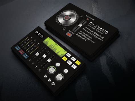 Get dj house personalized business cards or make your own from scratch! Design your dj business card by Graphictool