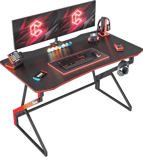 Cubicubi Simple Gaming Desk Z Shaped 40 Inch Gamer Workstation Home