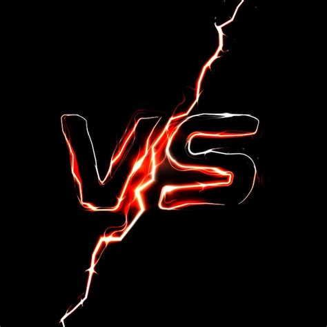Premium Vector Versus Vs Logo Battle Headline Template Sparkling