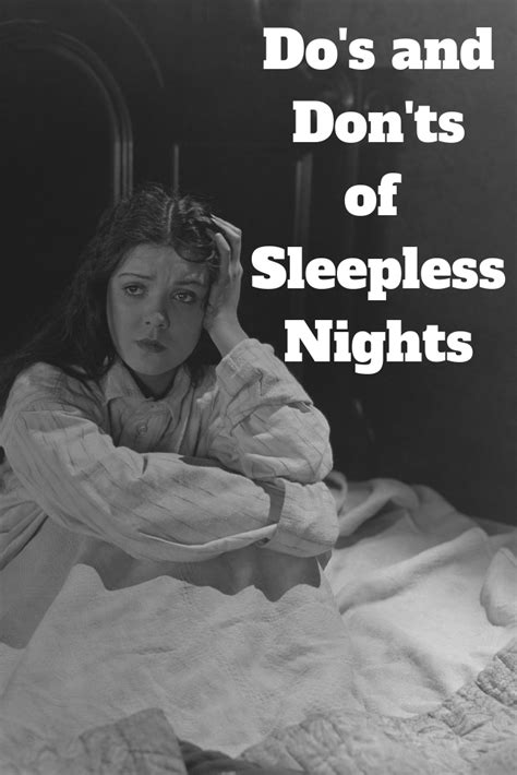 Dos And Donts Of Sleepless Nights Sleepless Sleepless Nights