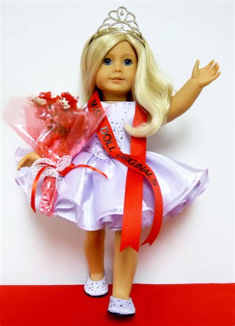 american girl glitz beauty pageant ensemble custom made by doll originals american doll