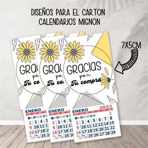 Kit Imprimible Para Calendarios Mignon Emprendedores Dra En Venta En Paysand Paysand Por S Lo