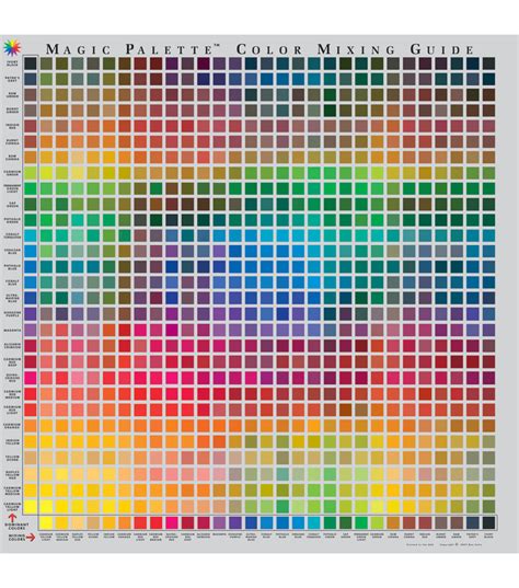 Magic Palette Studio Color Mixing Guide Joann
