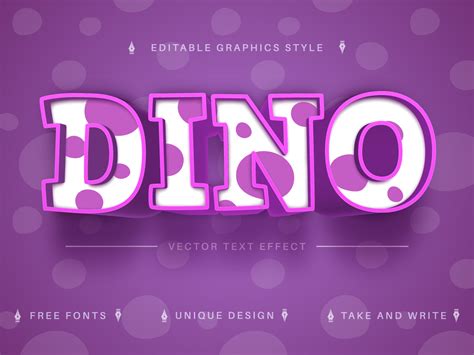 Dino Editable Text Effect Font Style Uplabs