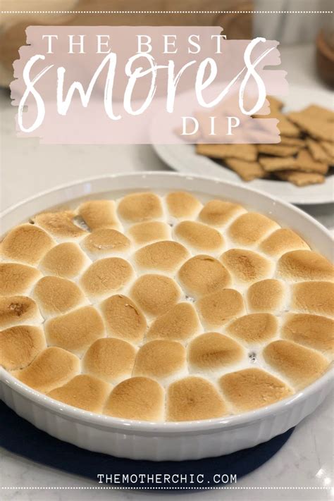 Easy 3 Ingredient Smores Dip Baked Dishes Food Smores Dip