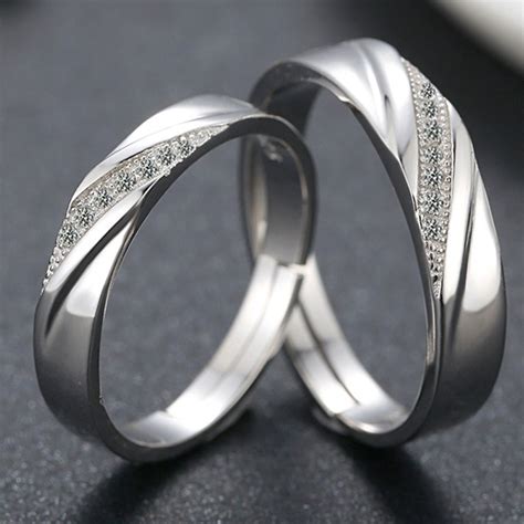 The Unique Design Of The New 925 Silver Couple Rings Couple Rings