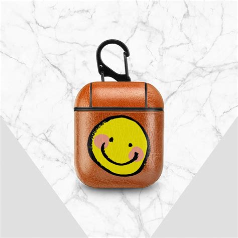 Emoji Airpods Case Smile Air Pods Case Custom Design Air Pods Etsy
