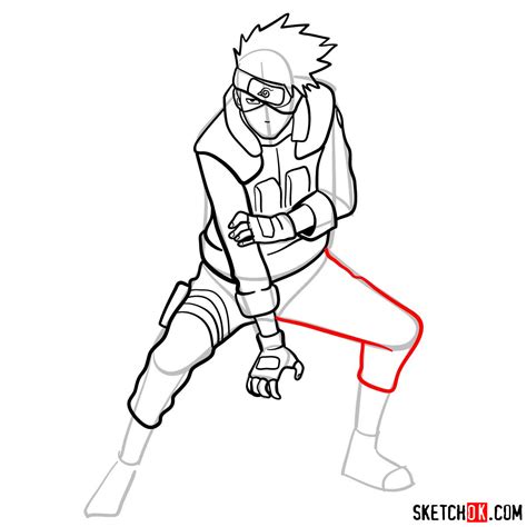 How To Draw Kakashi Hatake From Naruto Anime Sketchok