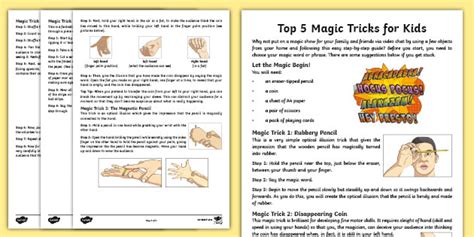 Magic Tricks For Beginners Step By Step