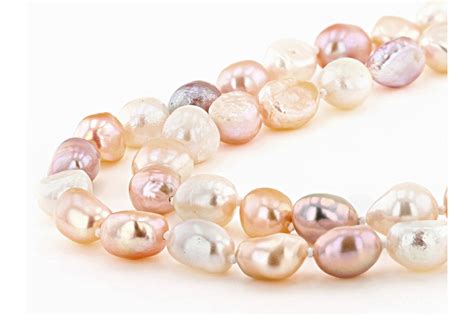 85 95mm Multi Color Cultured Freshwater Pearl 64 Inch Endless Strand