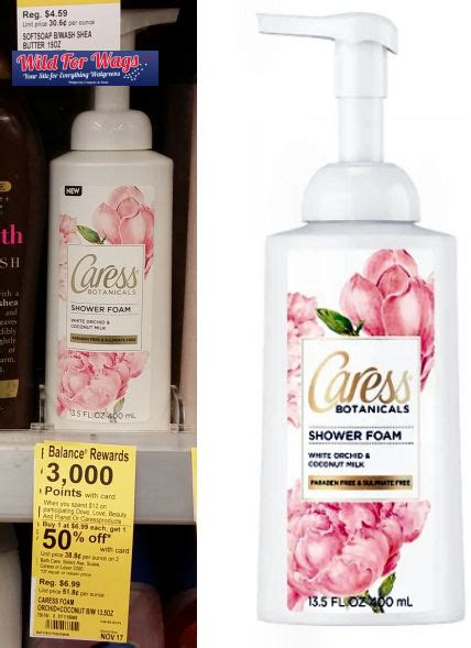 Caress Shower Foam 194 Each Or 54¢ Each For Some